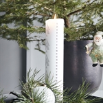 House Doctor kalenderlys sort/brun ved juletræ - Fransenhome